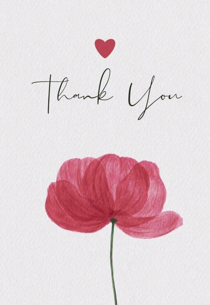 Thank You Greeting Card