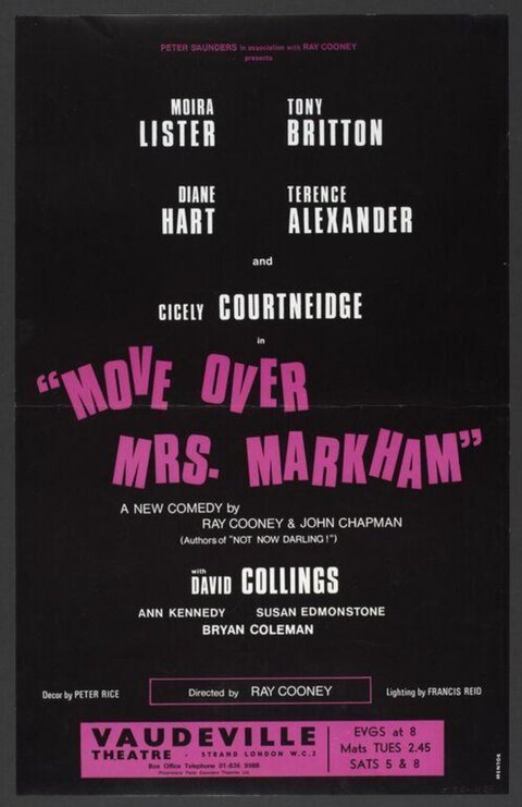 Move Over Mrs. Markham Theatre Poster
