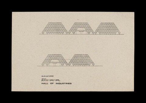 Hall of Industries Elevation Drawing