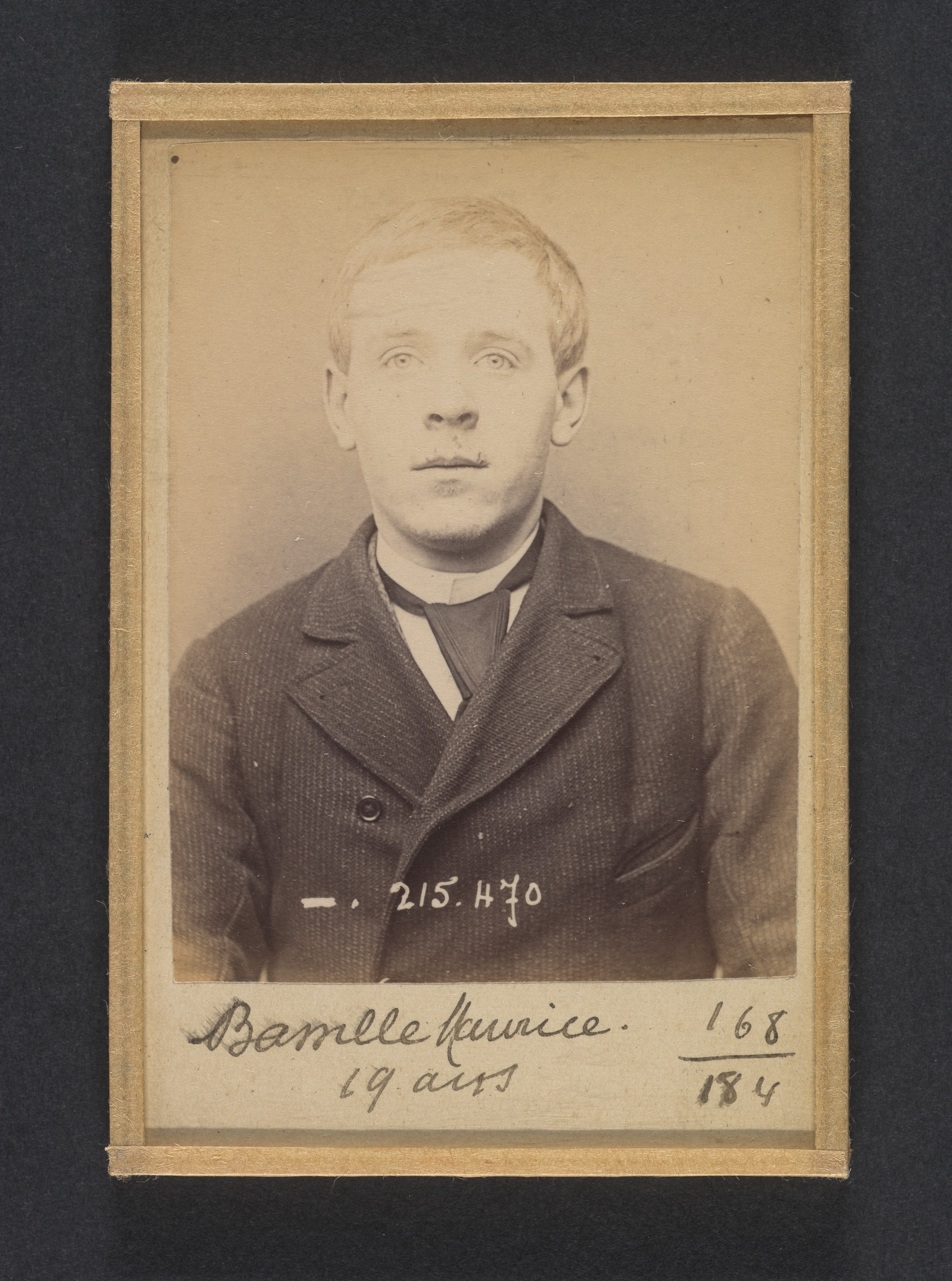 19th Century Young Man Mugshot