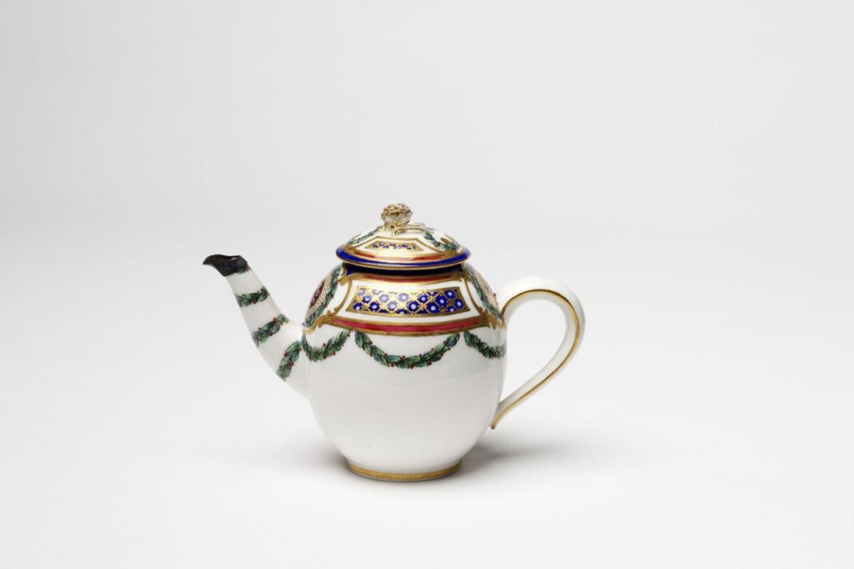 Ornate Antique Porcelain Teapot