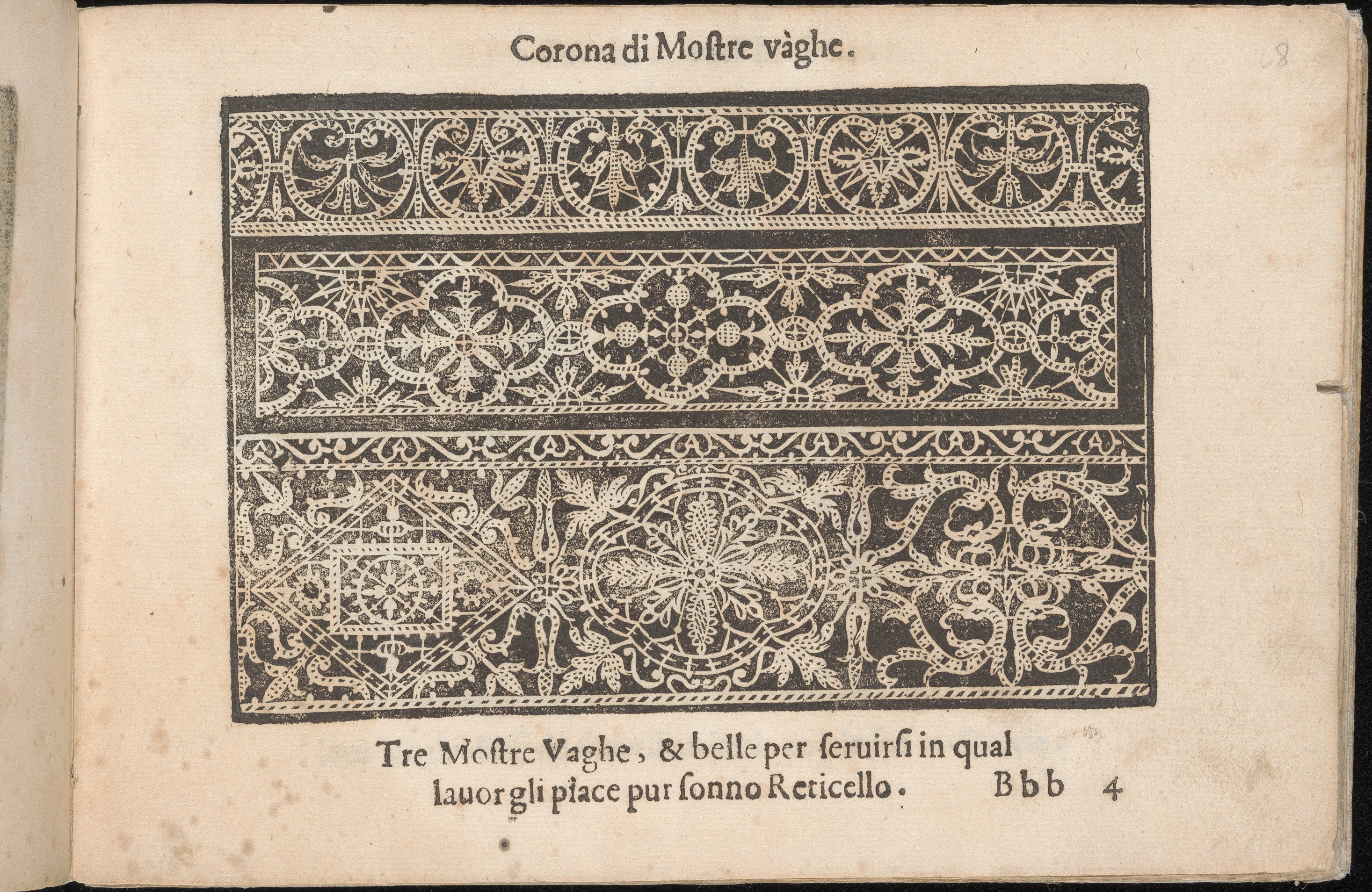 Antique Italian Lace Pattern Page
