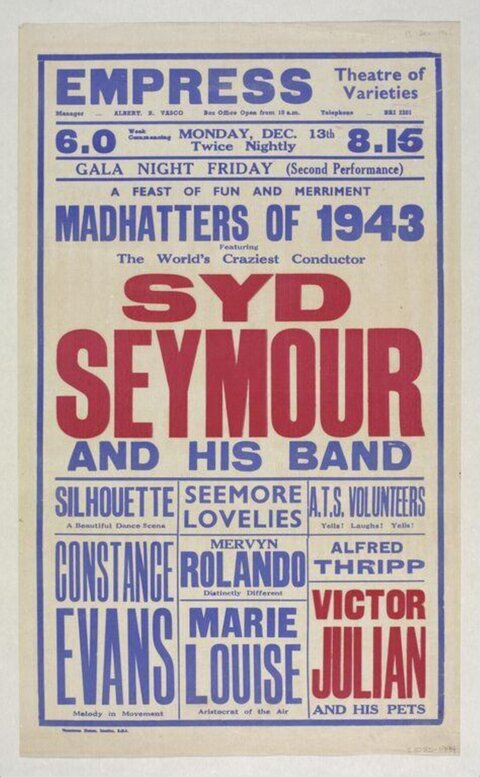 1943 Empress Theatre Variety Show Poster