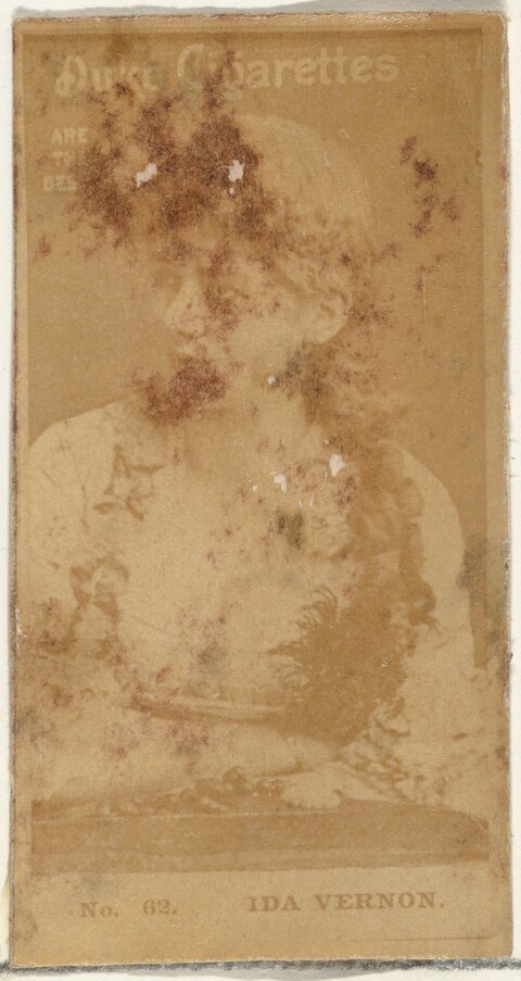 Antique Duke Cigarettes Card of Ida Vernon