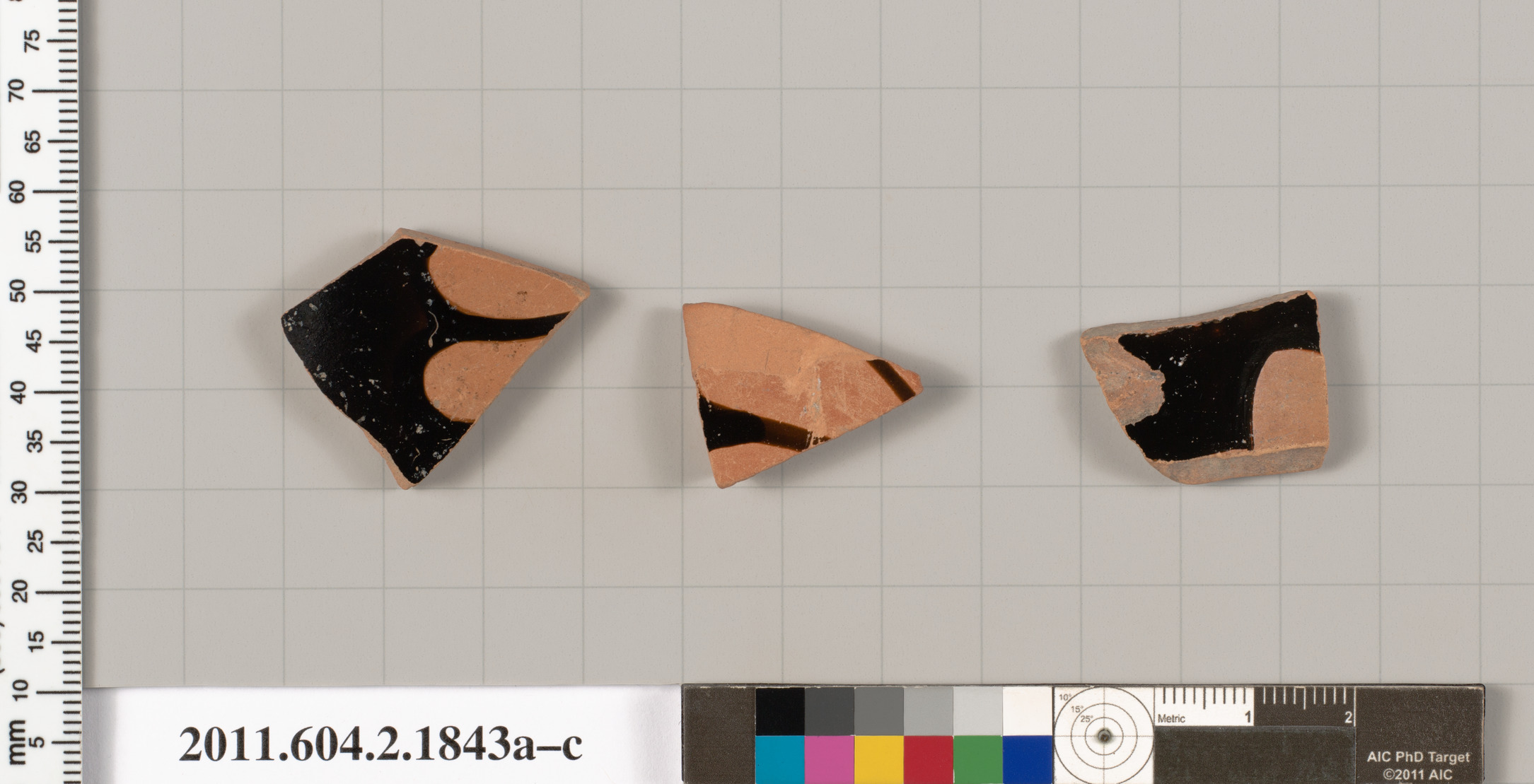 Three Ancient Pottery Fragments