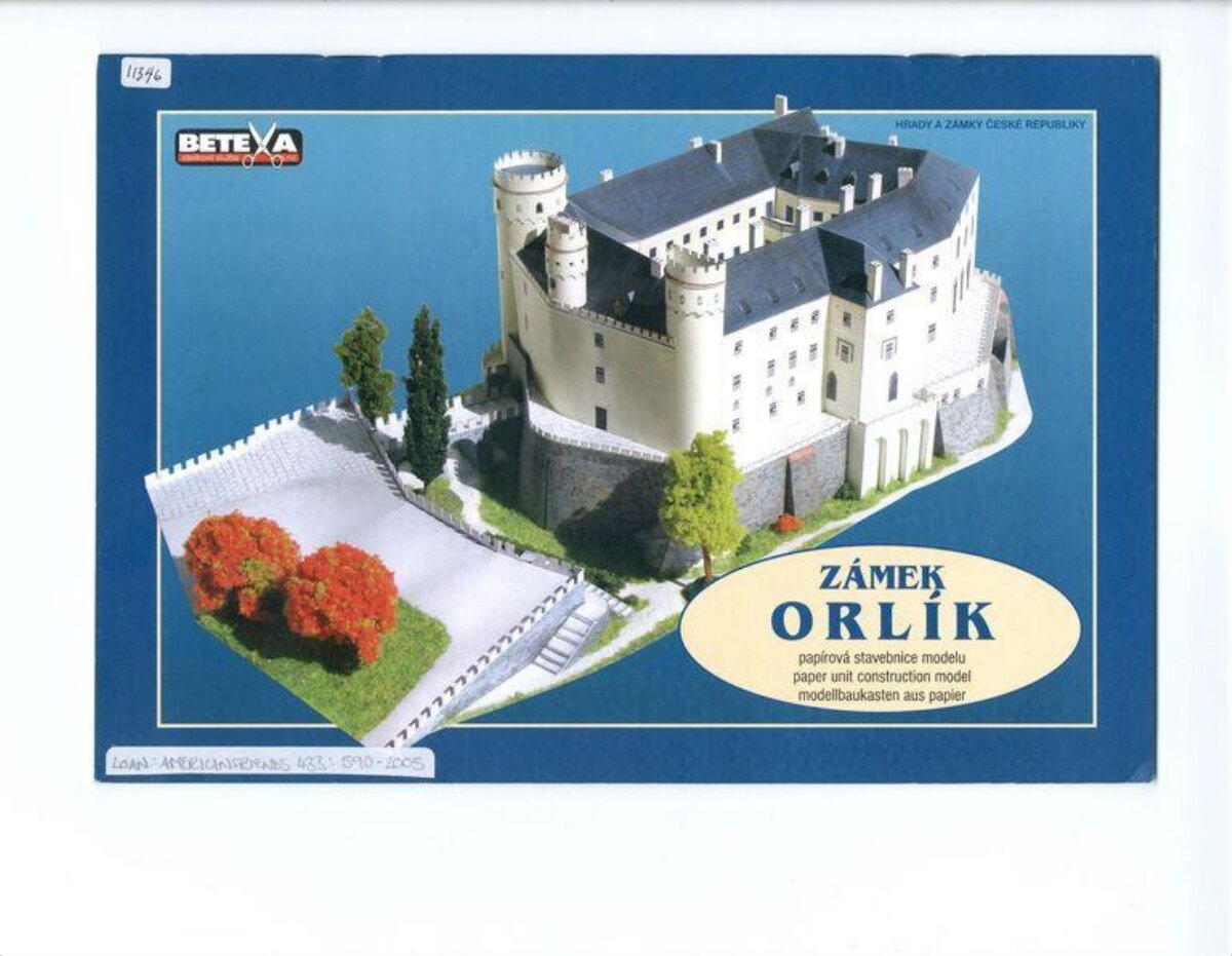 Orlik Castle Paper Model Kit Cover