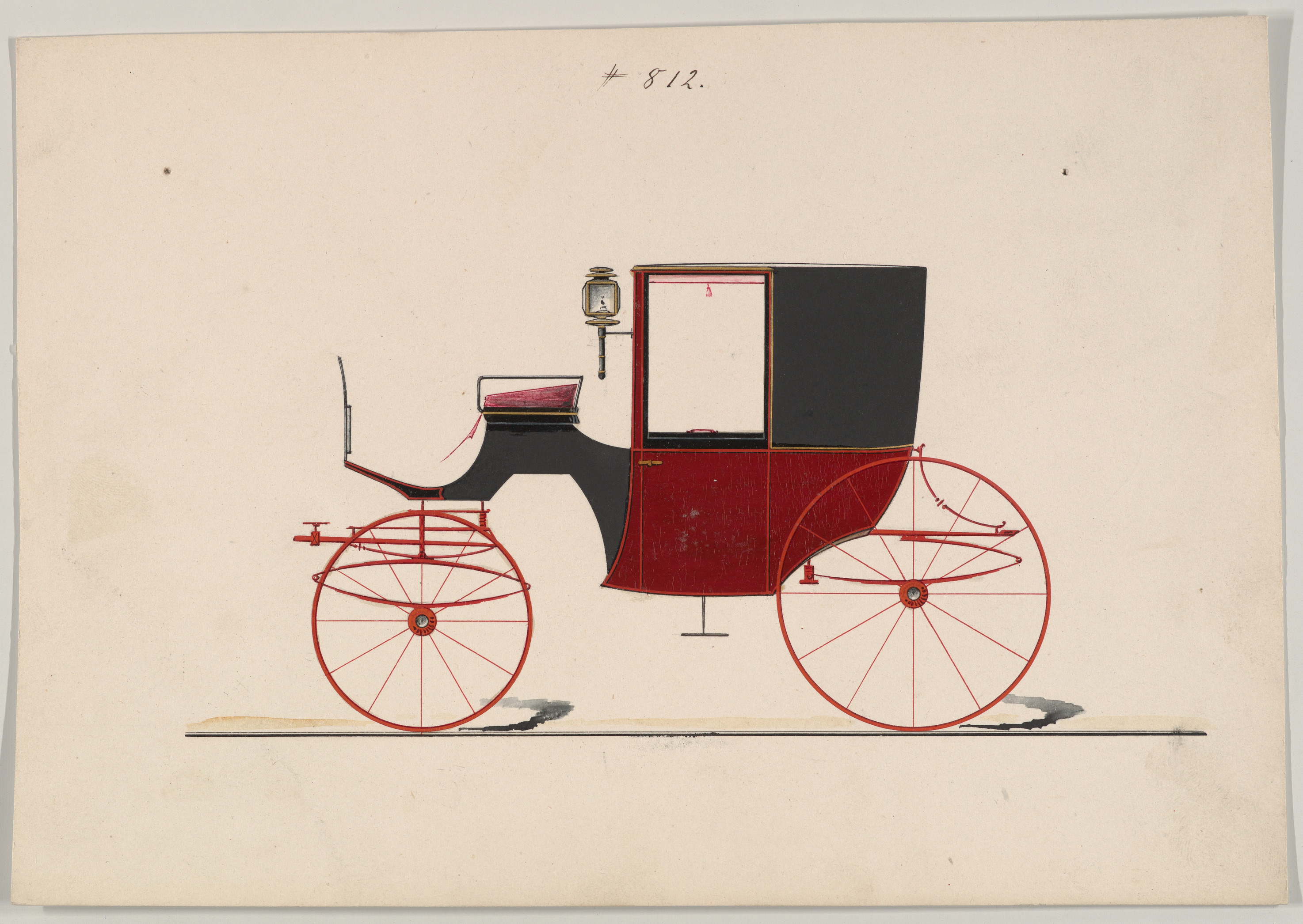 Design Drawing of Vintage Carriage