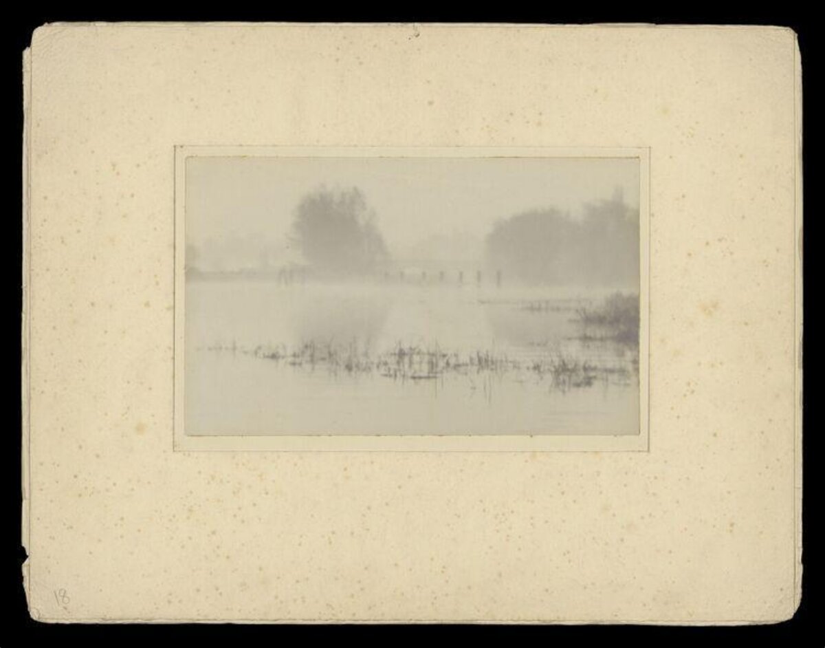 Foggy River Landscape