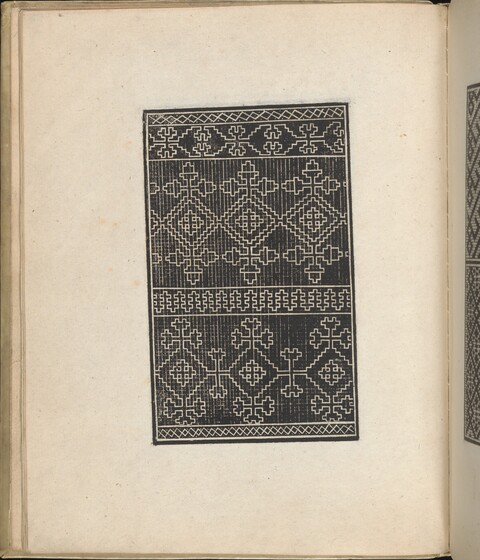 Traditional Folk Geometric Textile Pattern