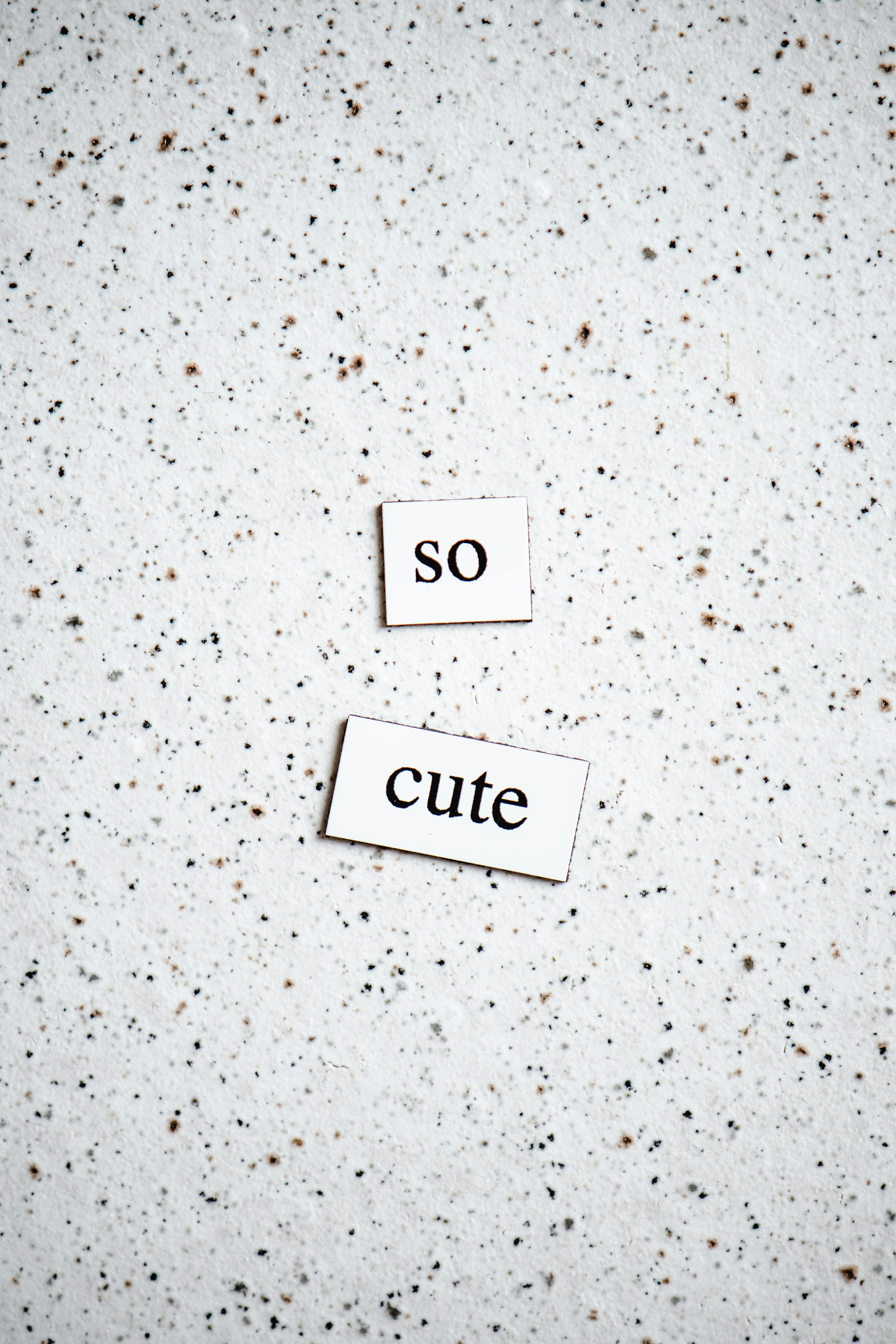 So Cute Text On Speckled Background