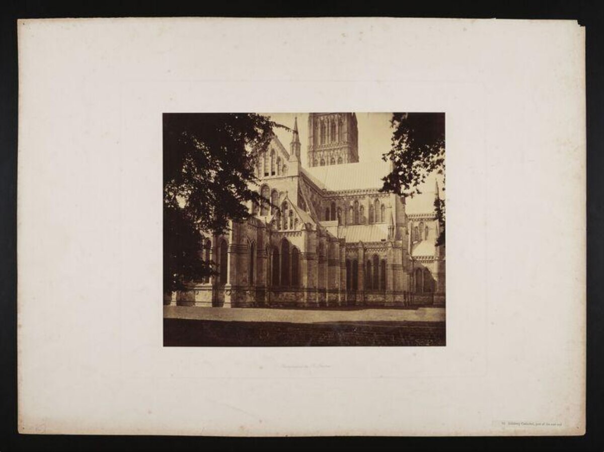 Vintage Photo of Salisbury Cathedral