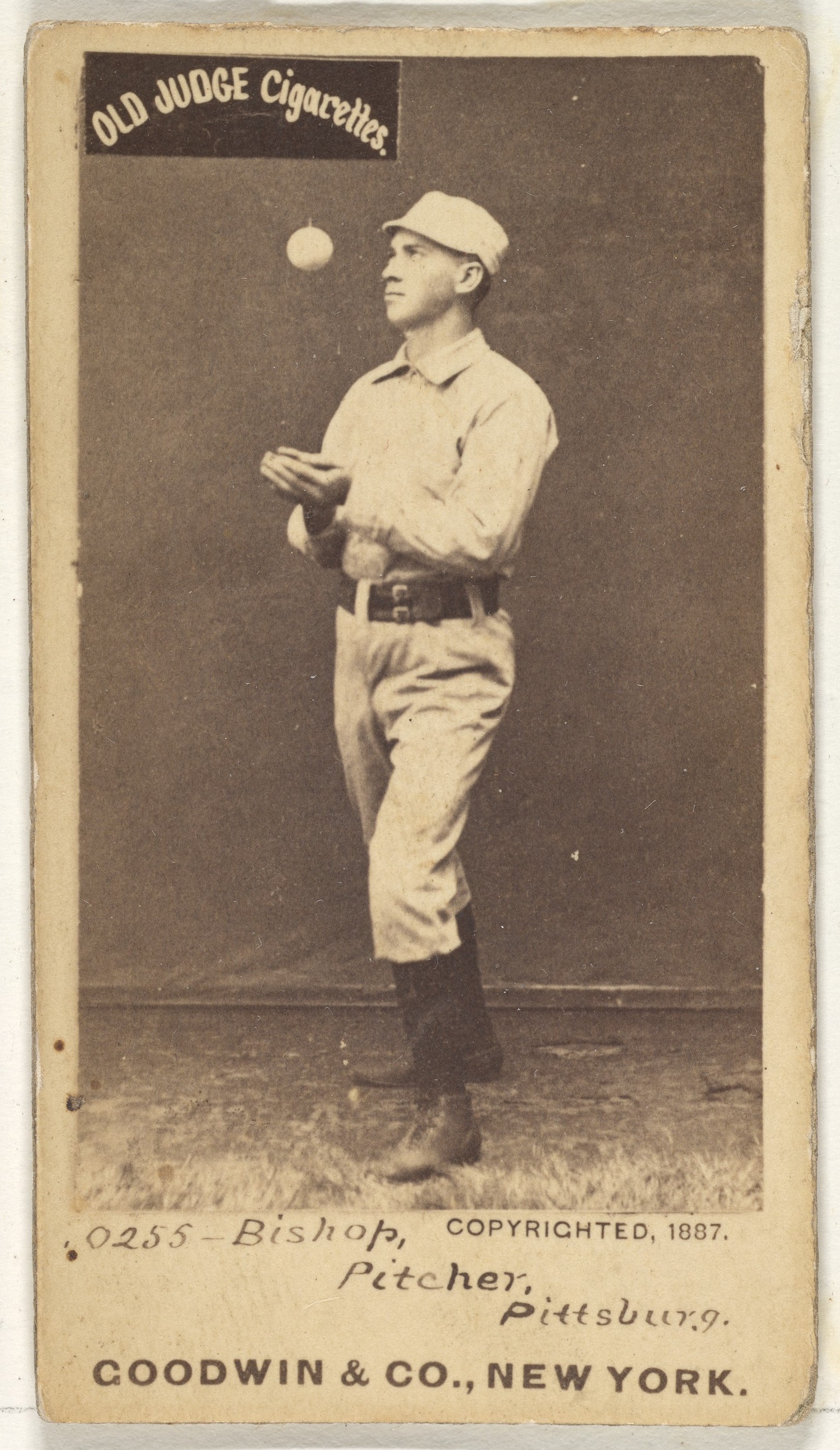1887 Pittsburgh Pitcher Baseball Card