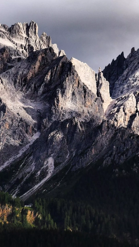 Rugged Jagged Mountain Peaks