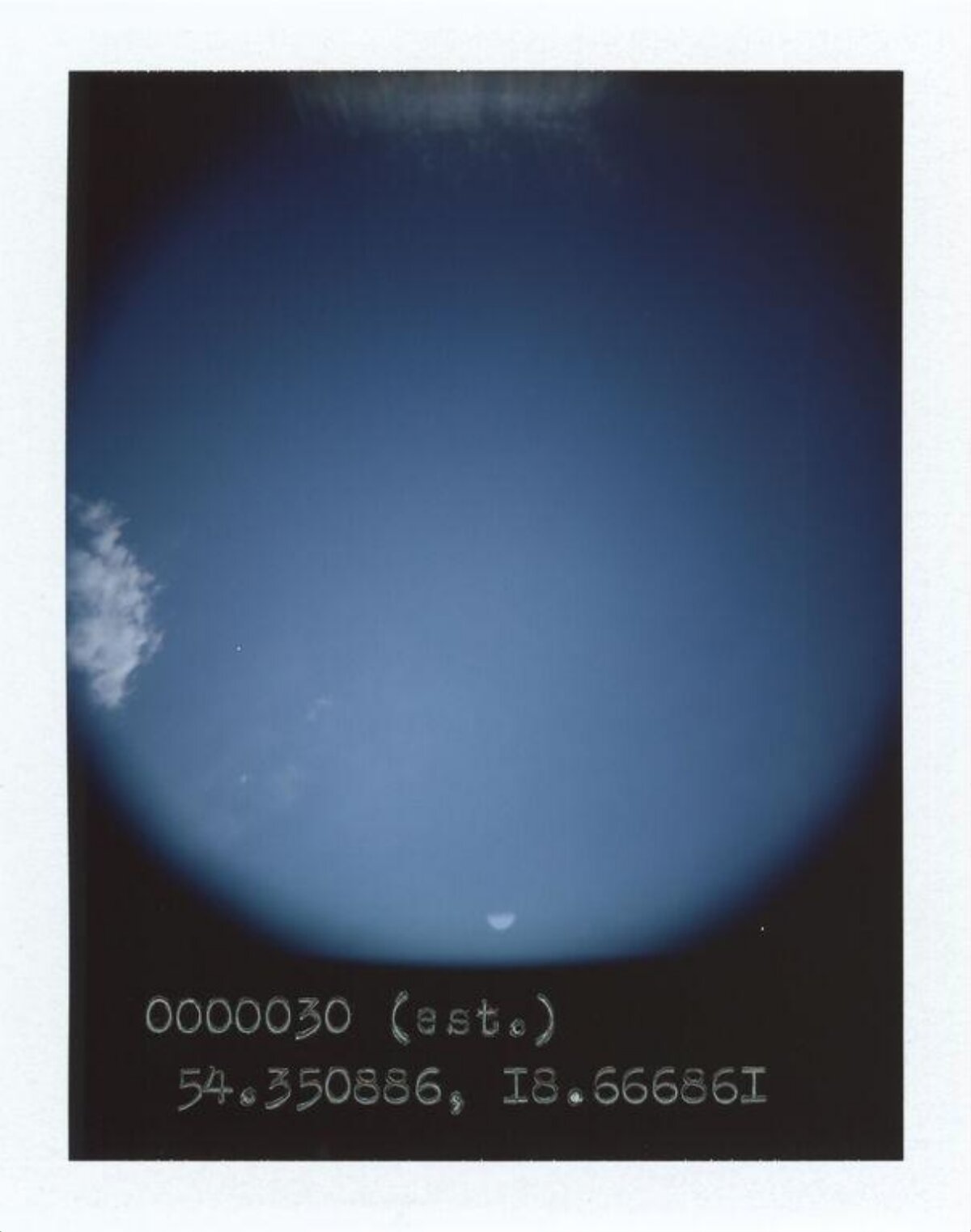All-sky Photograph of Daytime Blue Sky