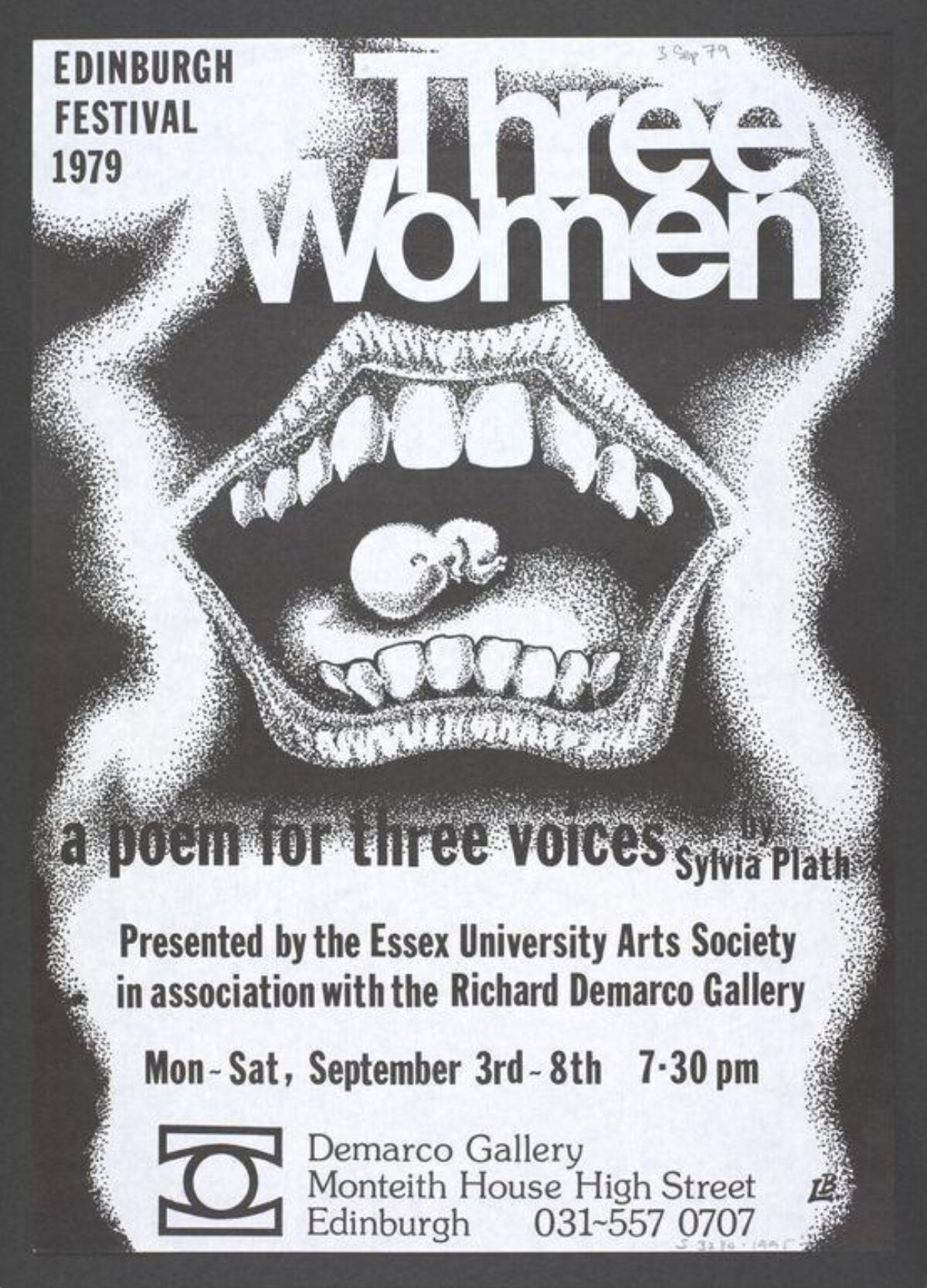 1979 Three Women Edinburgh Festival Poster
