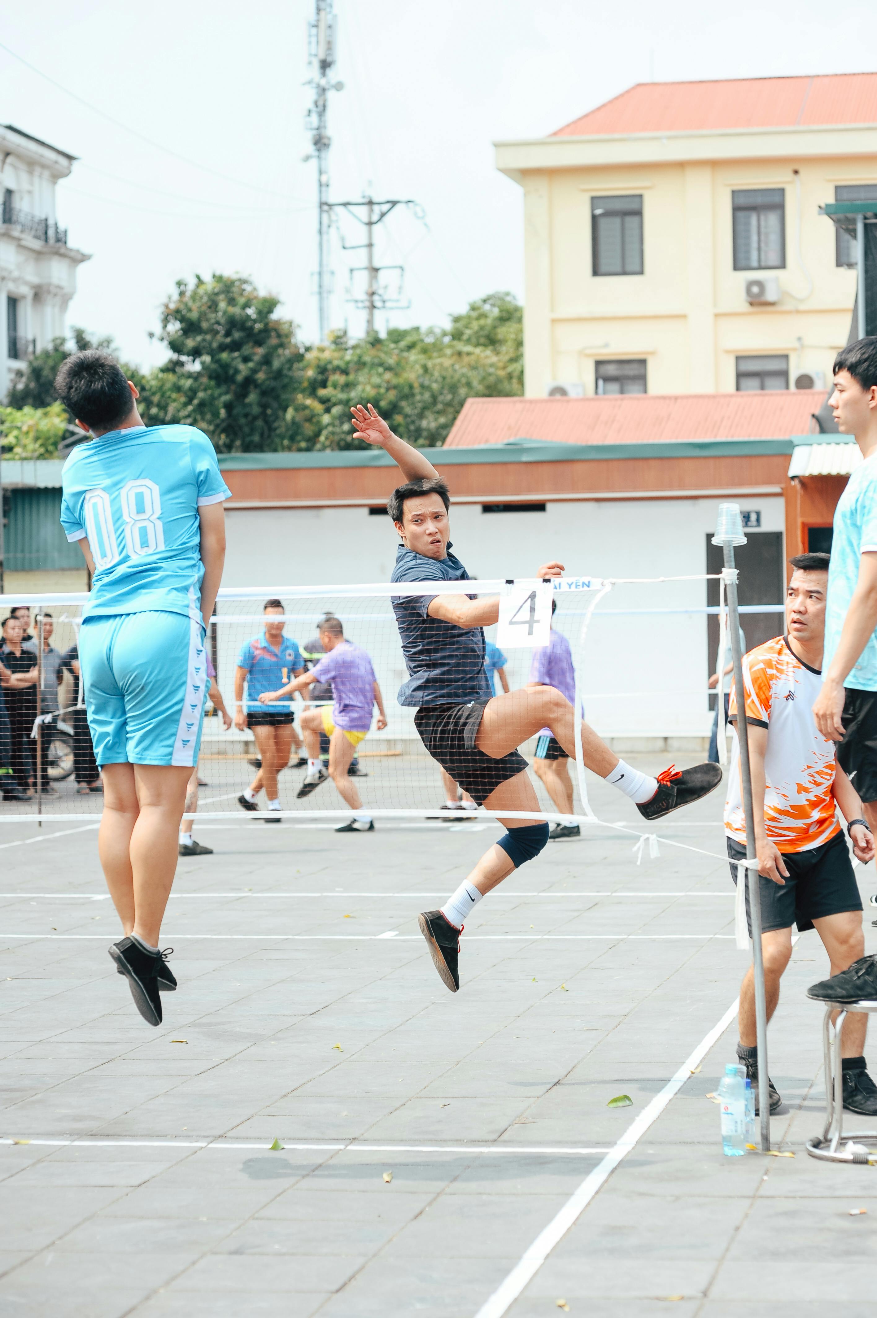 Outdoor Amateur Volleyball Match
