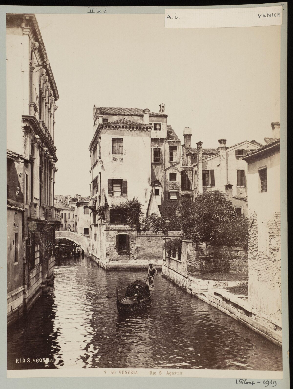 Vintage Venice Rio S Agostini Canal View — Attraction Encyclopedia