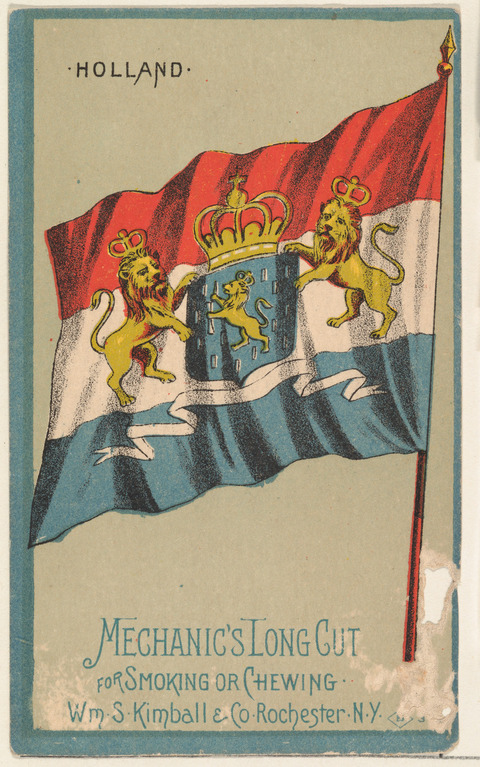 Vintage Holland Flag Tobacco Advertising Card