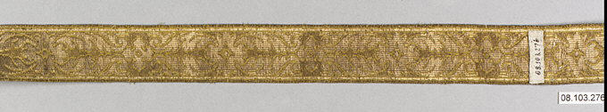 Antique Golden Woven Textile Band