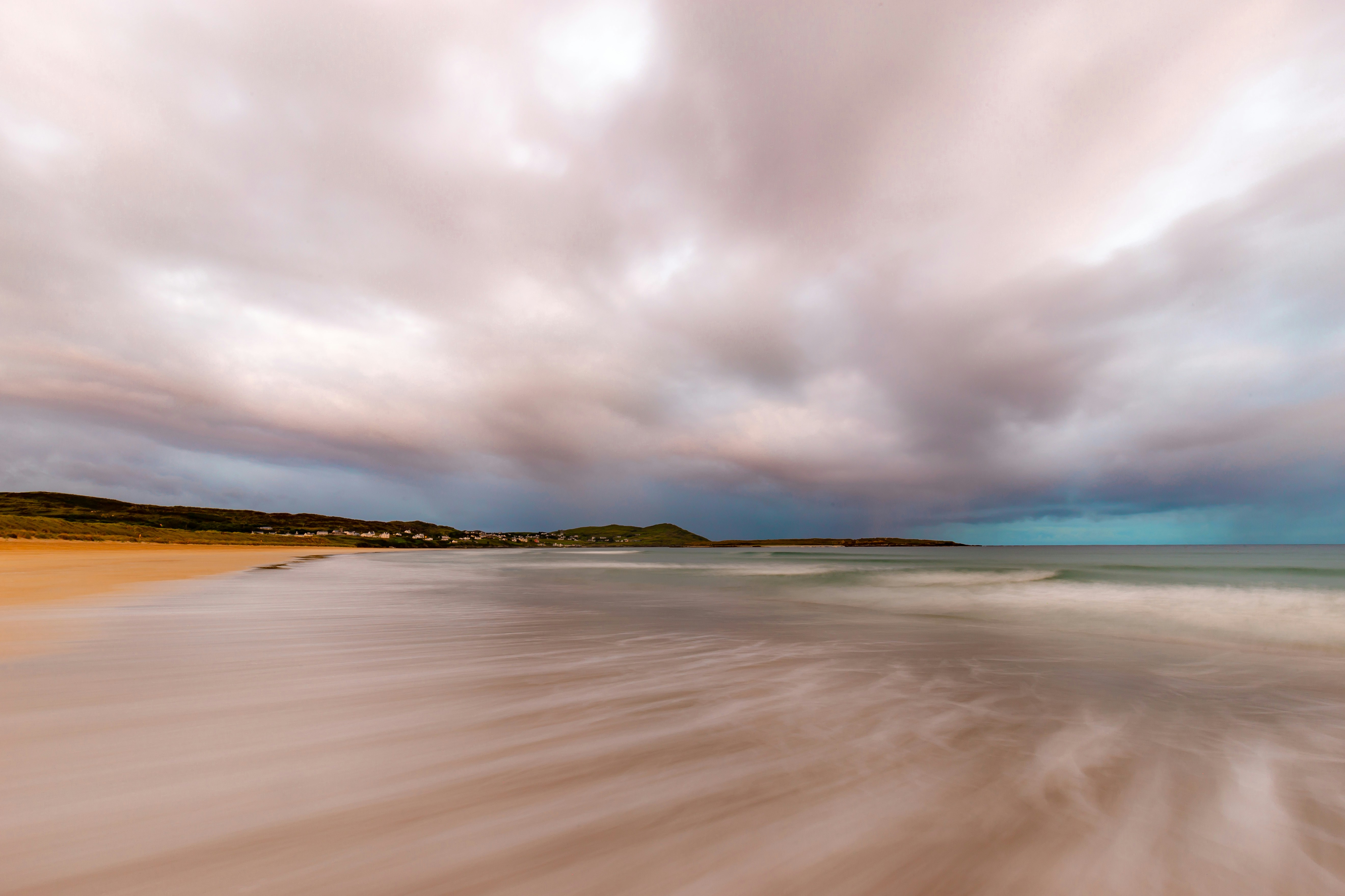 Overcast Beach Seascape
