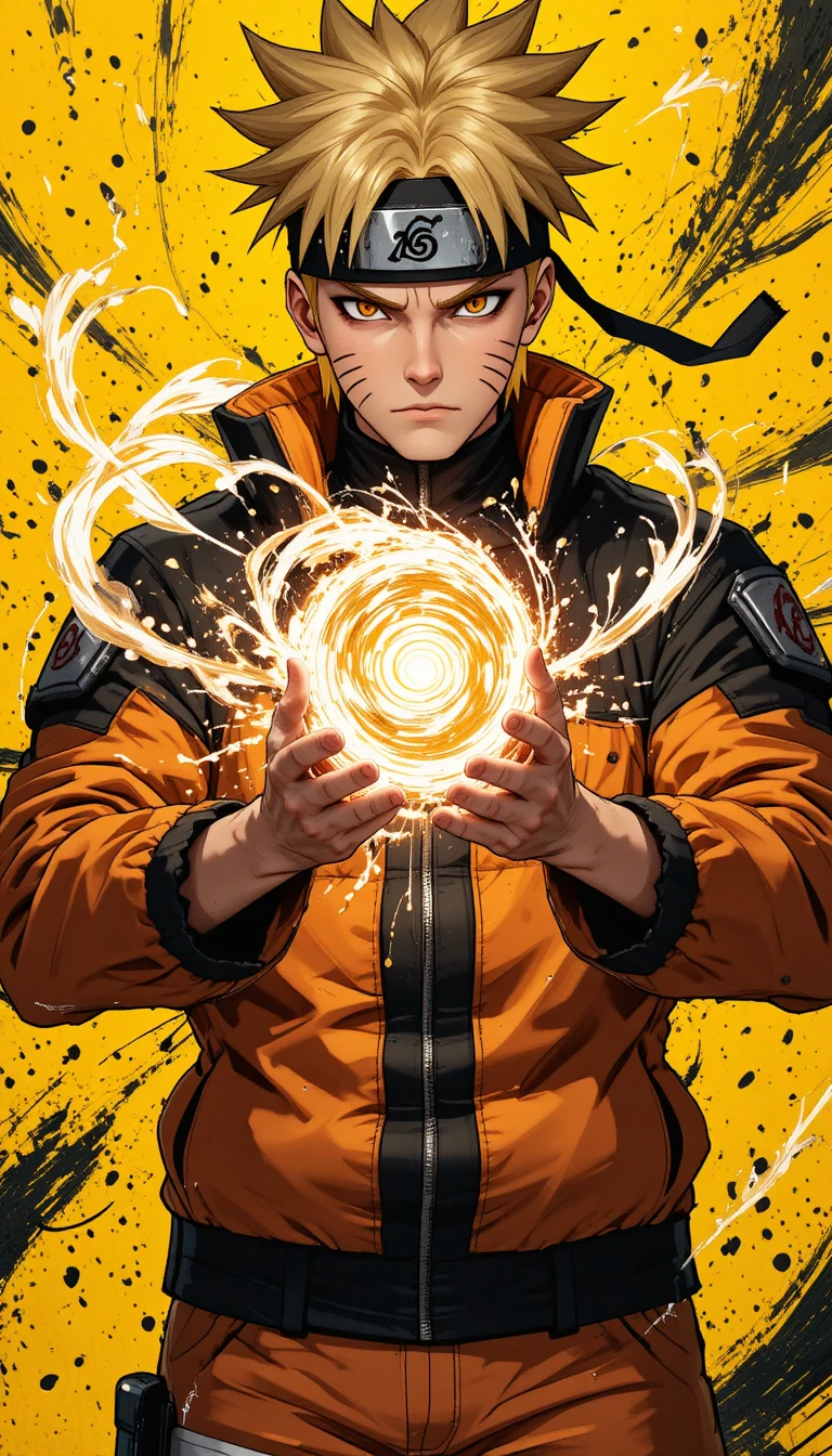 Naruto Uzumaki Holding Rasengan