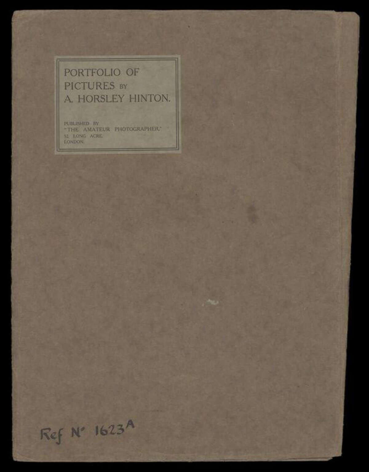 A Horsley Hinton Picture Portfolio Cover