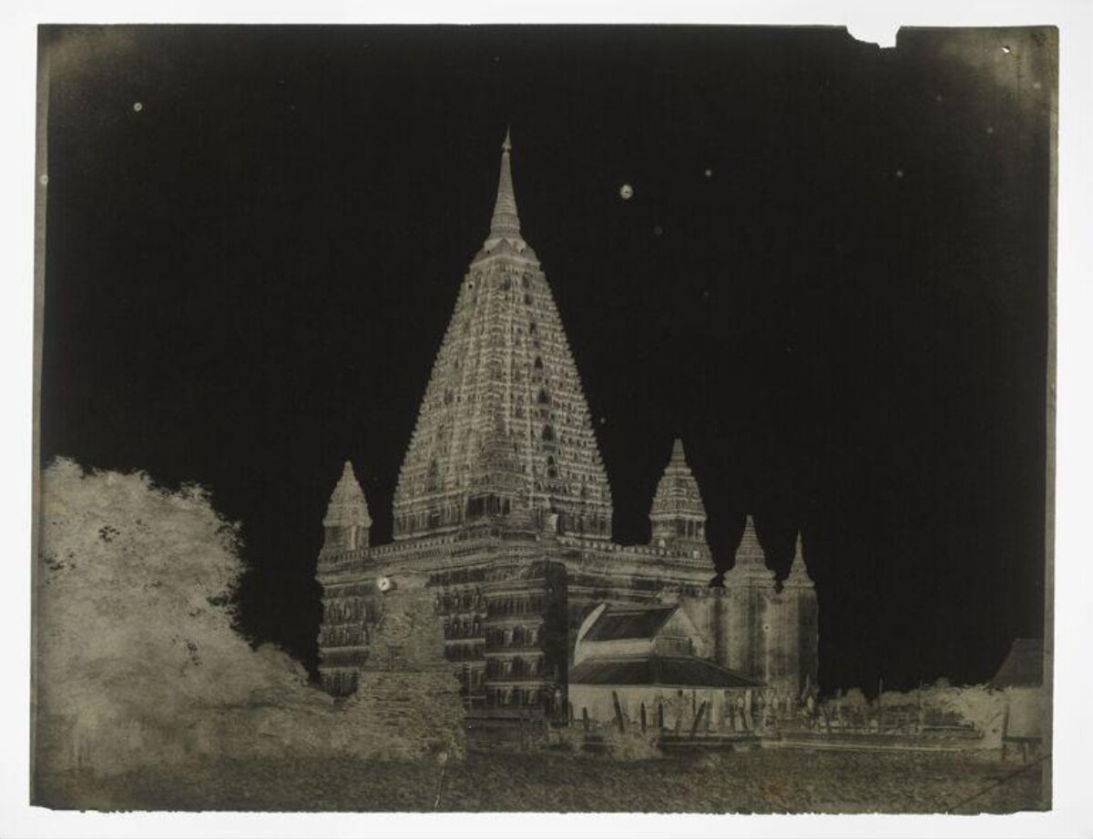 Ancient Pagoda Temple Old Photograph