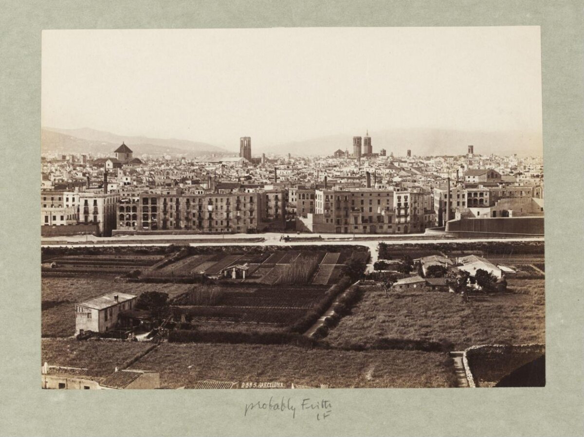 Vintage Barcelona City View