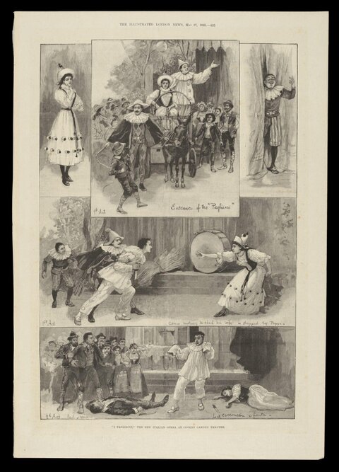 1898 Pagliacci Opera Illustrations
