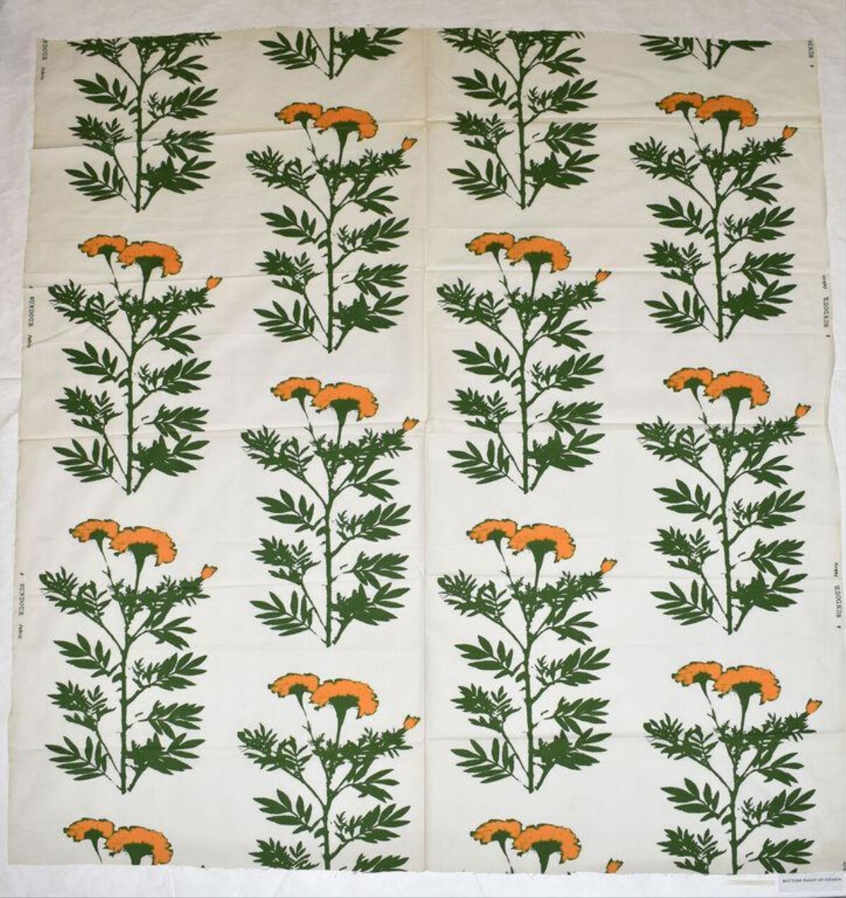 Marigold Pattern Printed Fabric