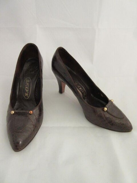 Brown Vintage Women's High Heels