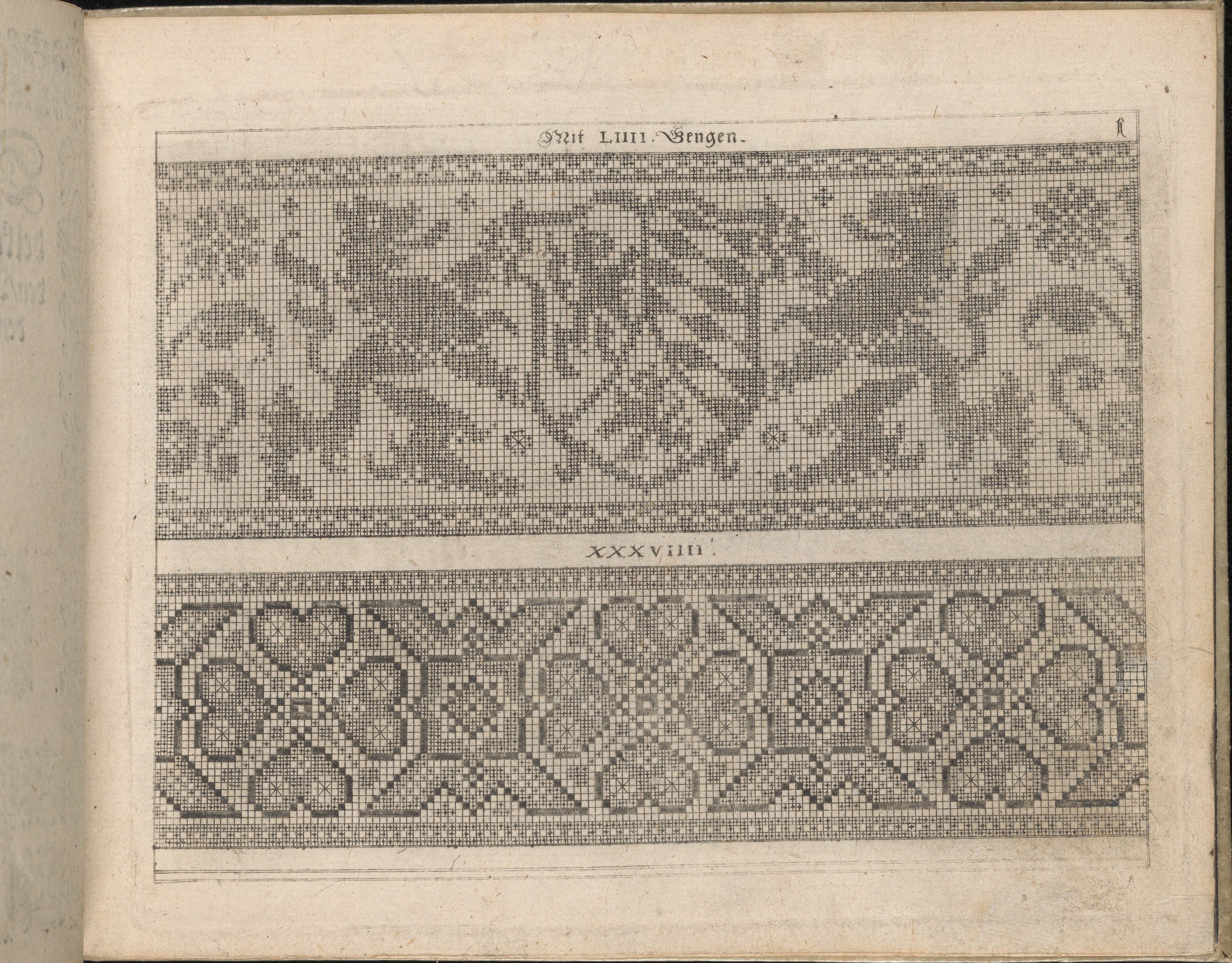 Antique Embroidery Pattern Grids