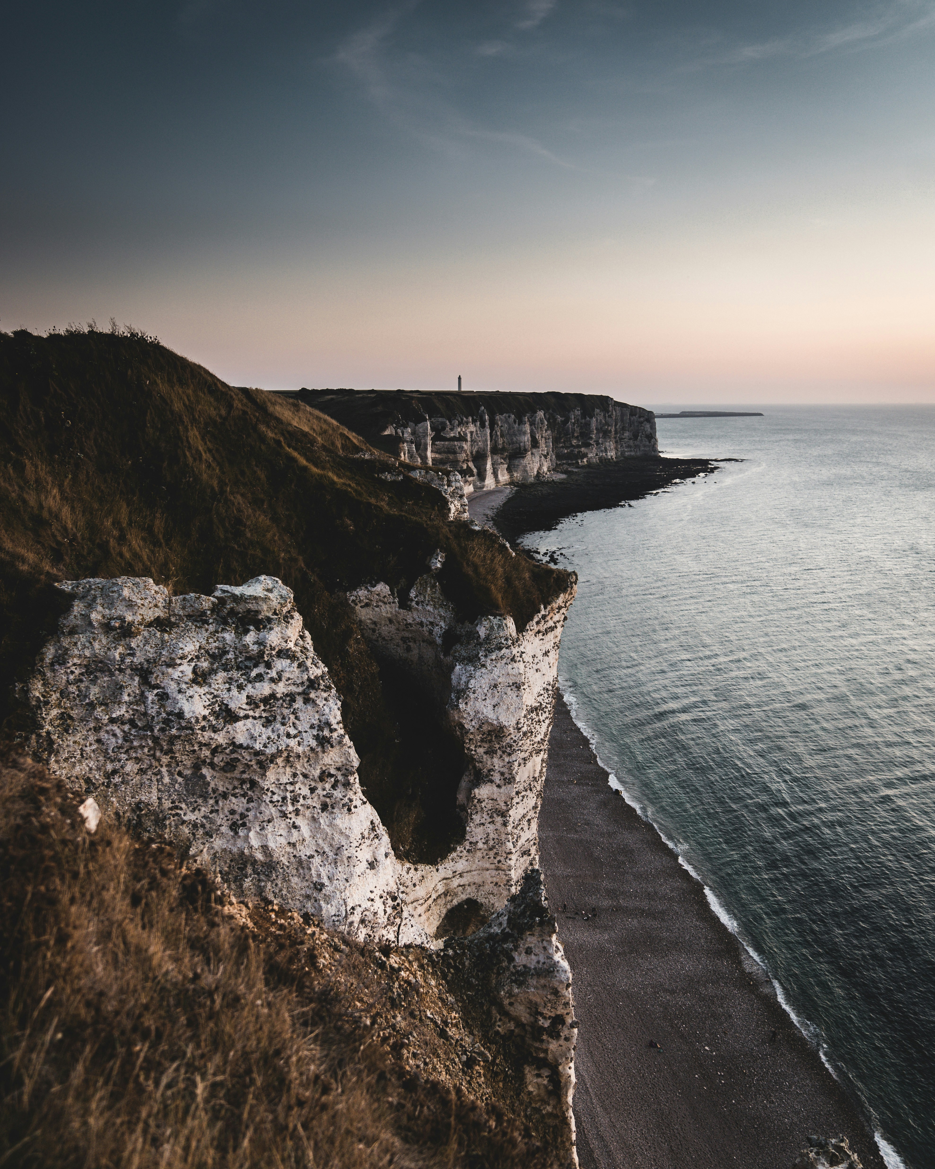 Coastal Cliffs at Sunset