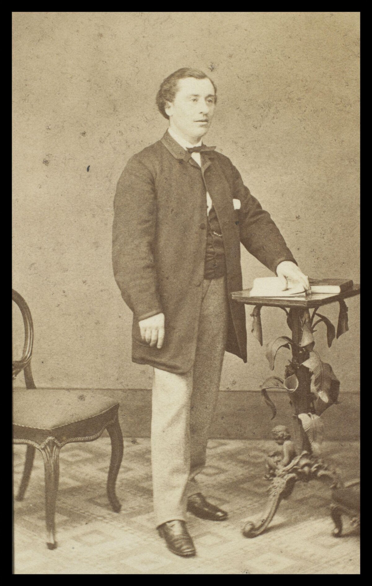 Vintage Full-body Portrait of Standing Man