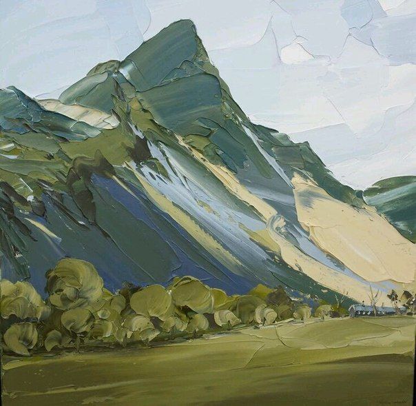 Mountain Landscape Oil Painting