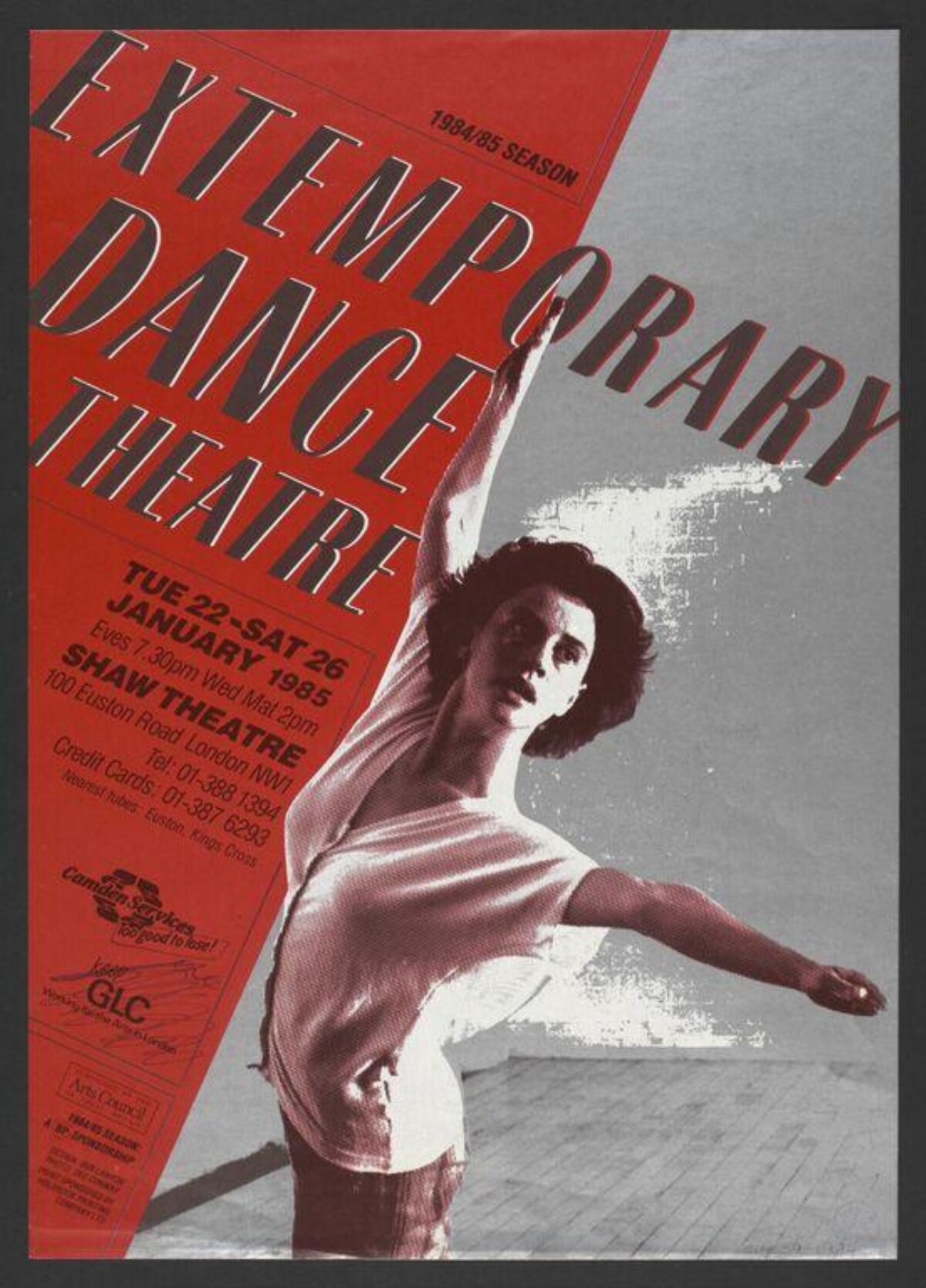 1985 Extemporary Dance Theatre Performance Poster
