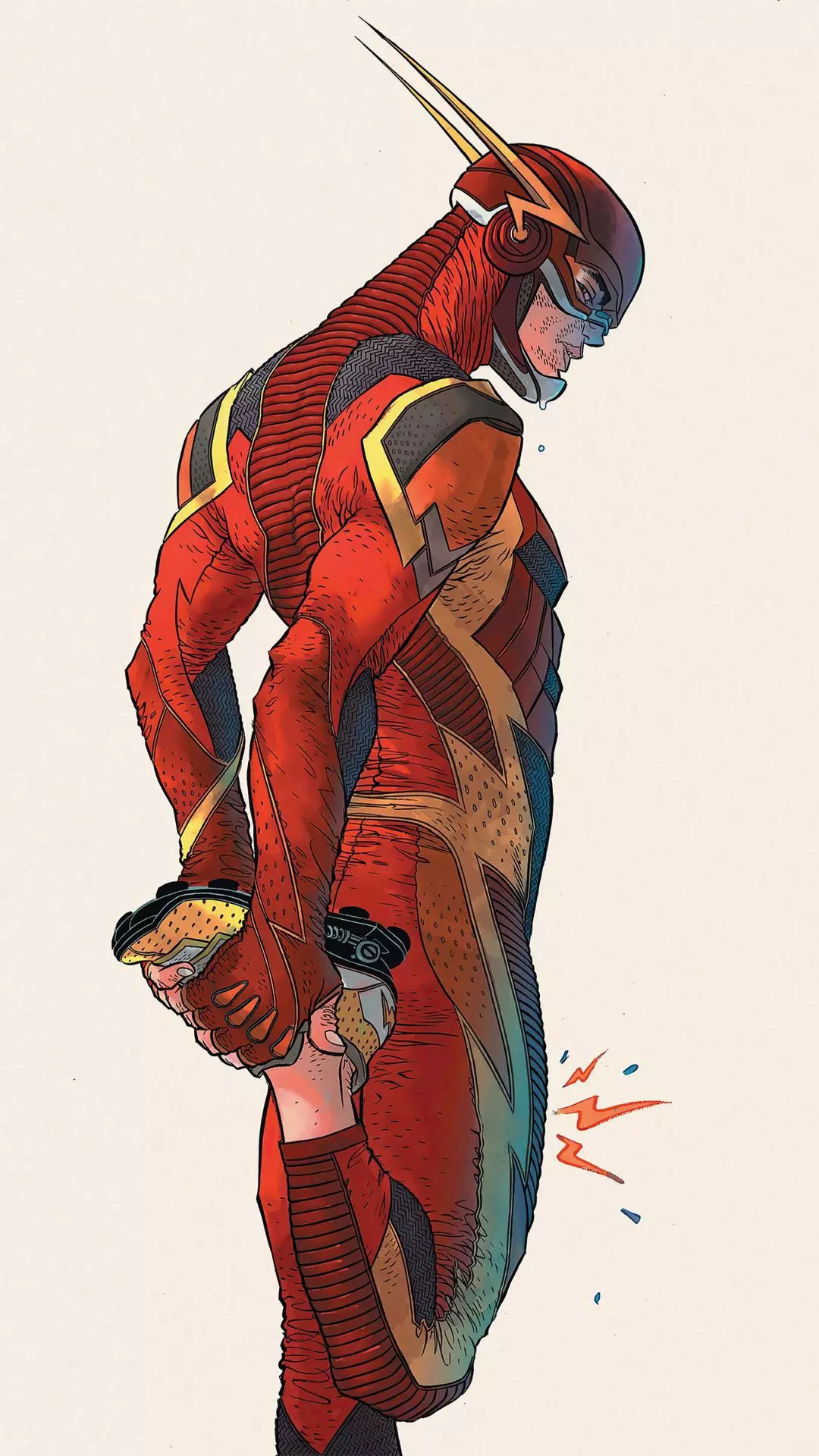 The Flash With A Sore Calf