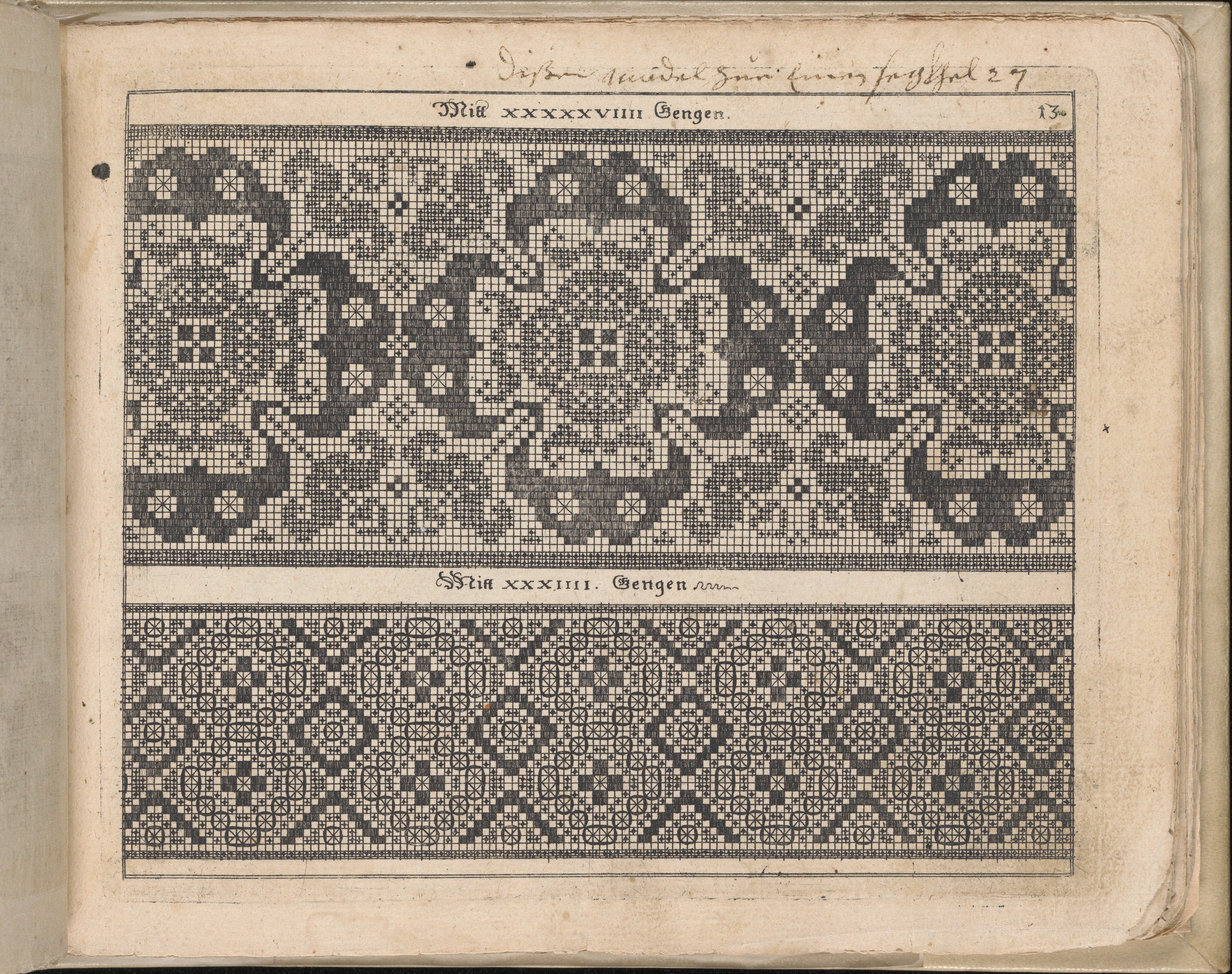 Antique Embroidery Pattern Page