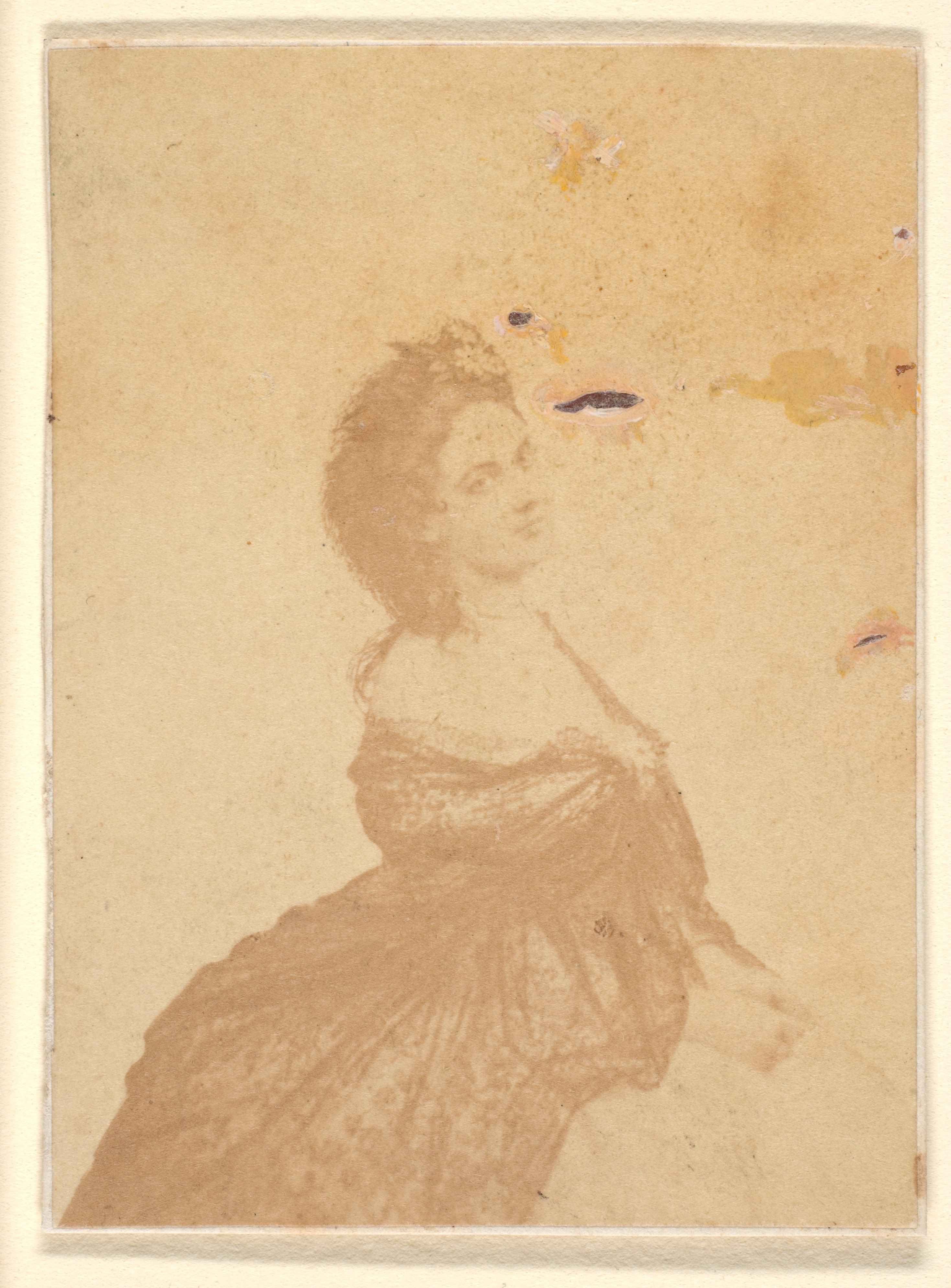 Faded Portrait of Seated Woman