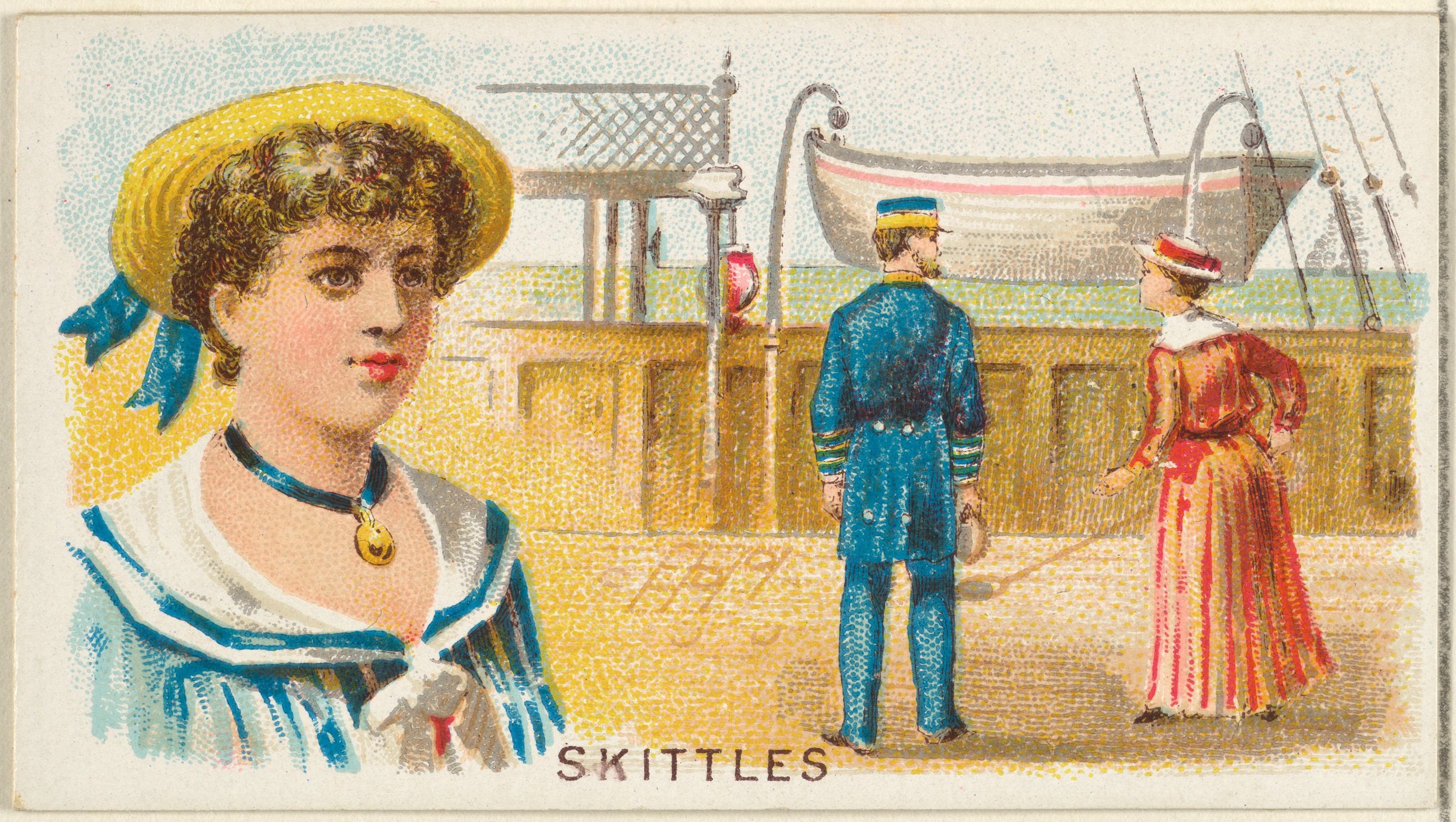 Skittles Nautical Dock Illustration