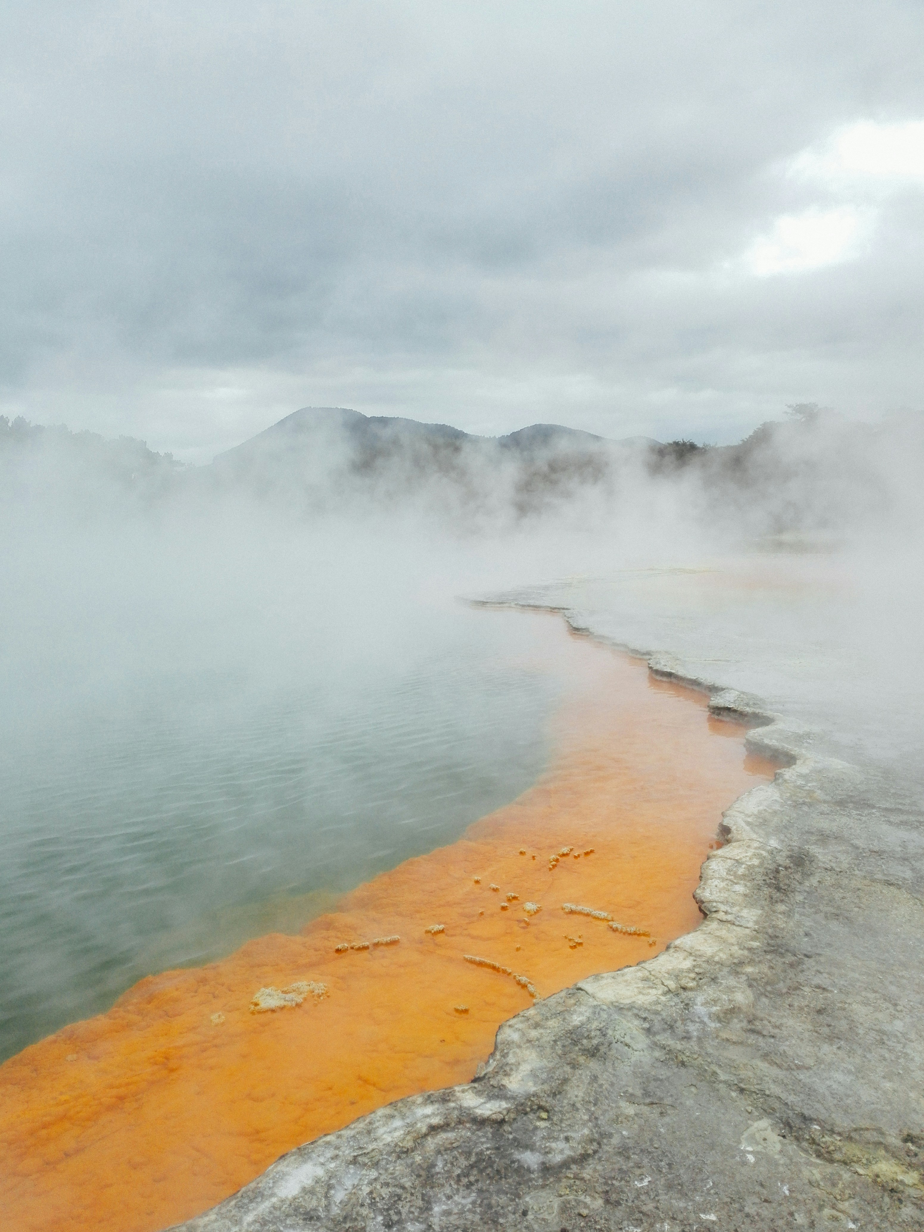 Misty Geothermal Pool