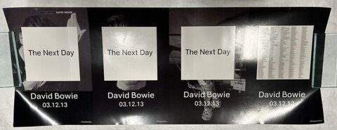 David Bowie The Next Day Promo Posters
