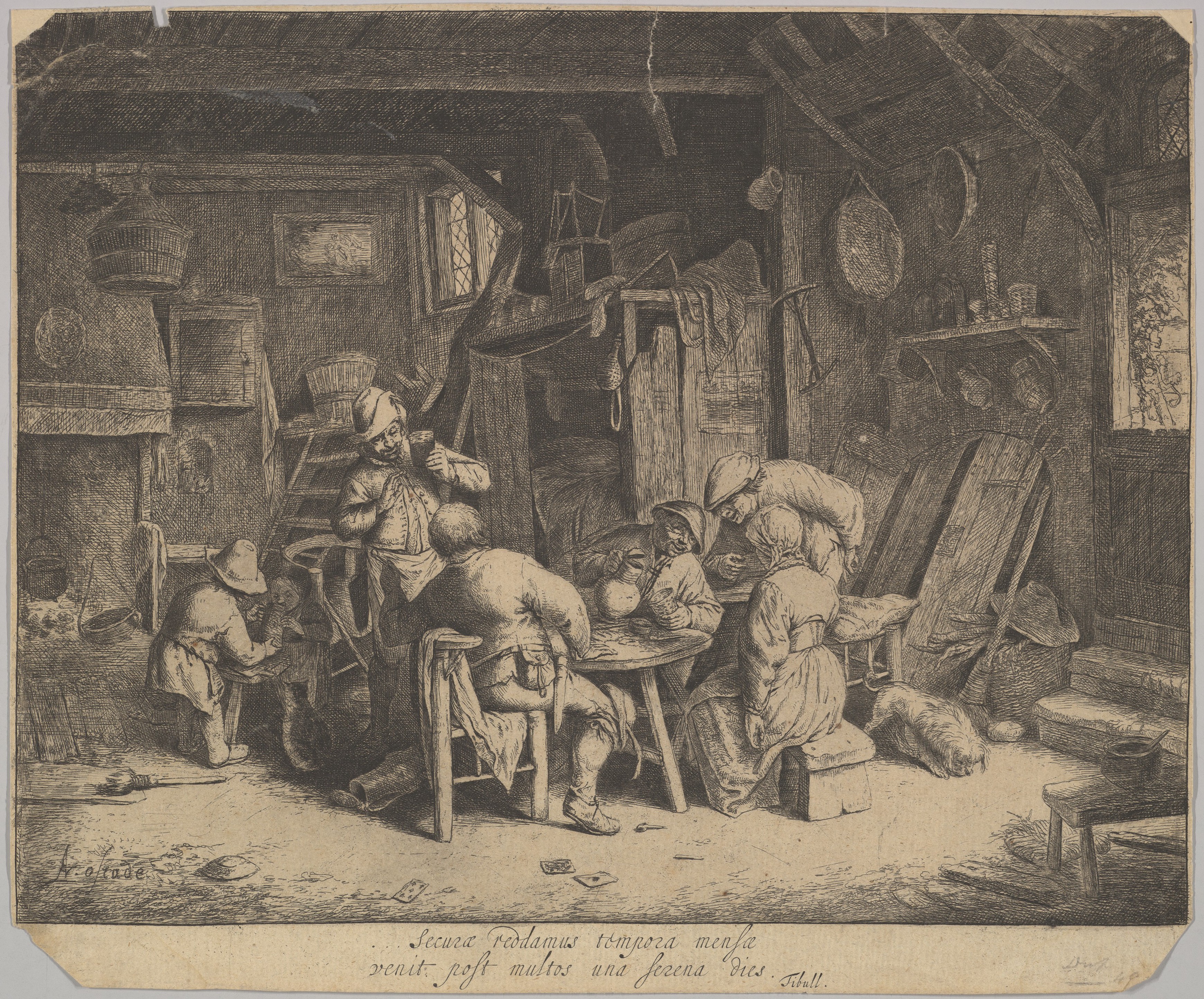 Peasants Gathering in Country Tavern