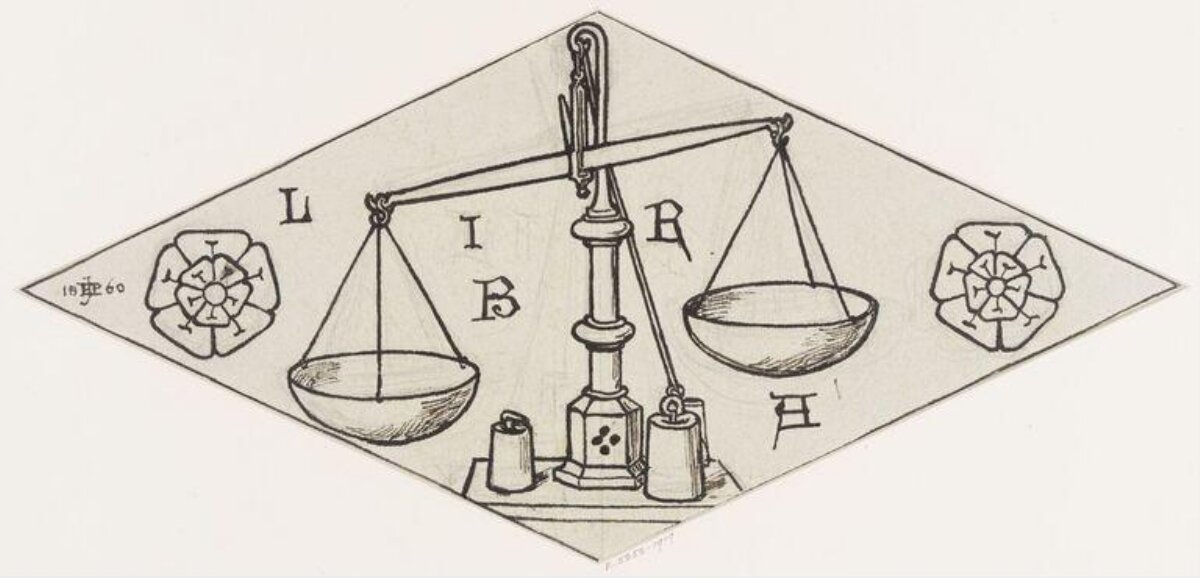 Sketch of Antique Balance Scale