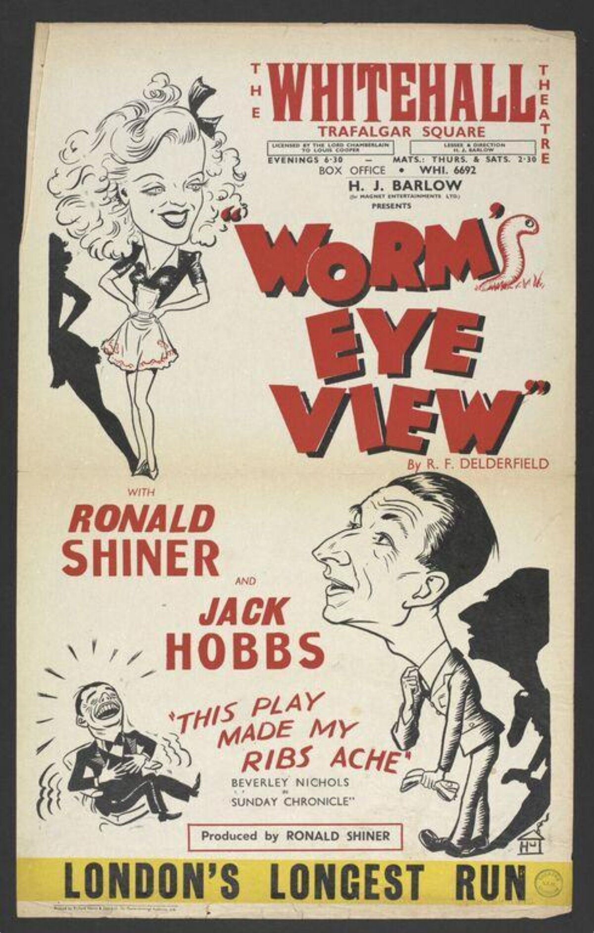 Vintage Worm's Eye View Theatre Poster