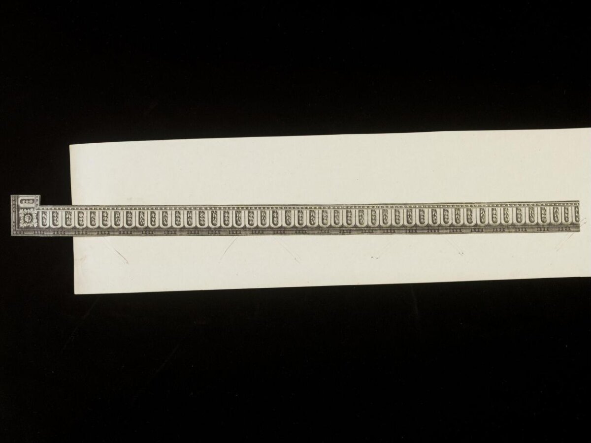 Vintage Uncut Currency Border Strip