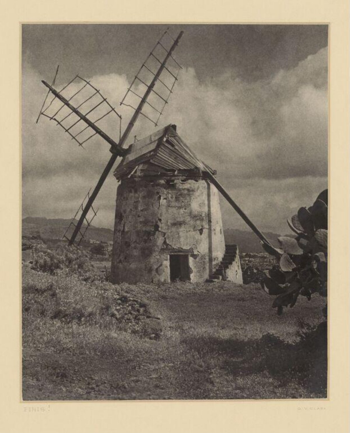 Abandoned Windmill in Countryside