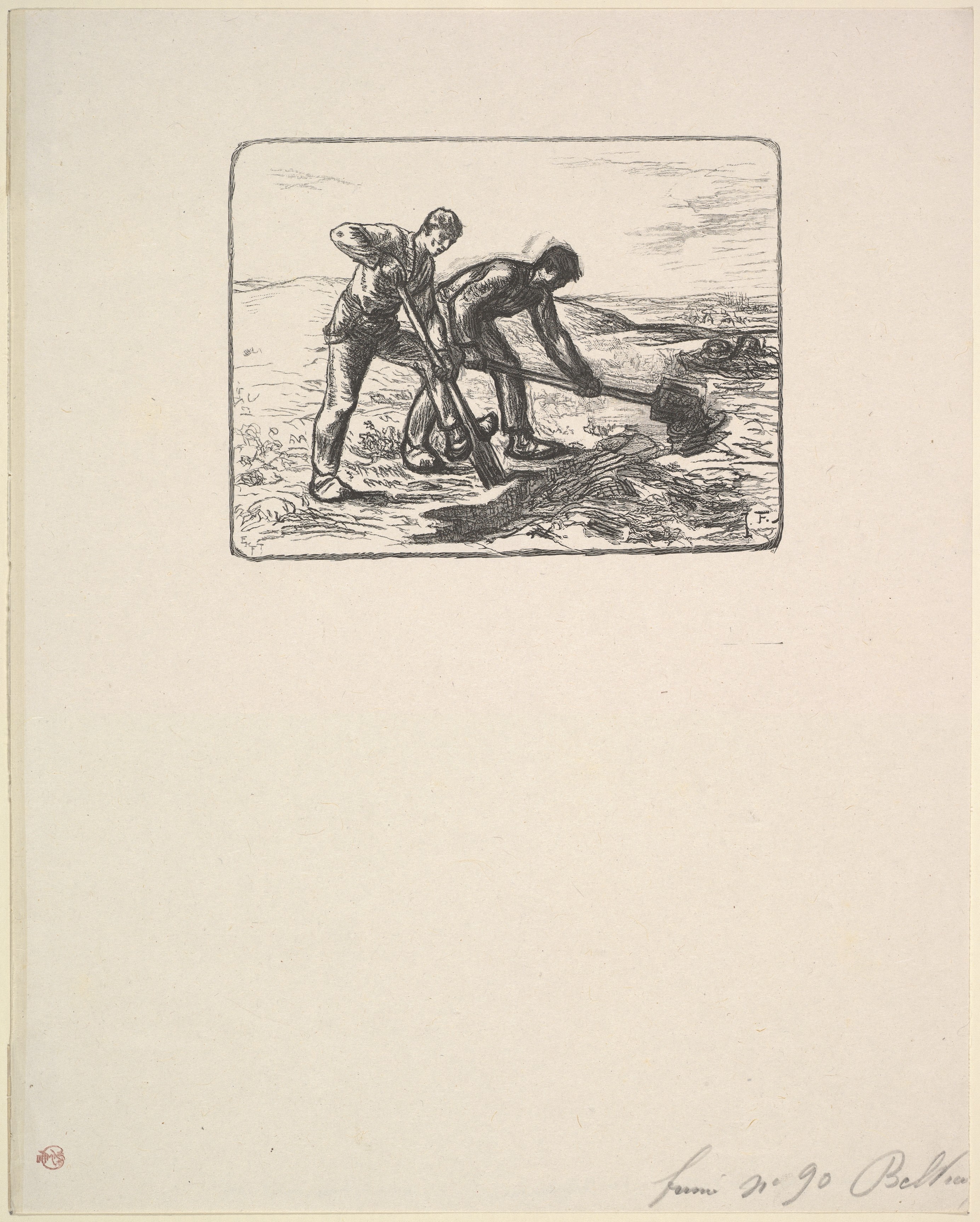 Two Diggers Working Outdoors