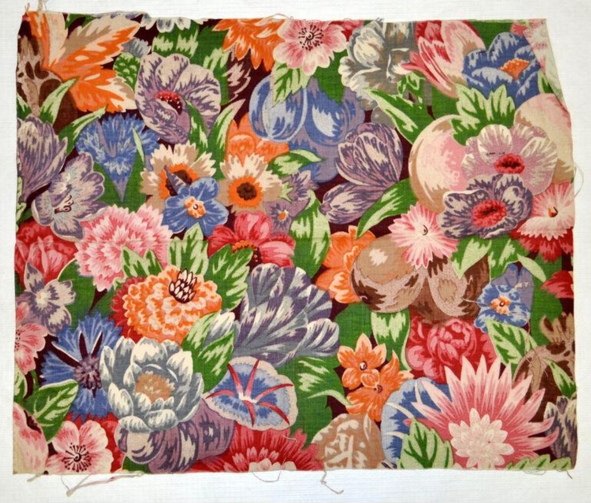 Vintage Floral Print Fabric