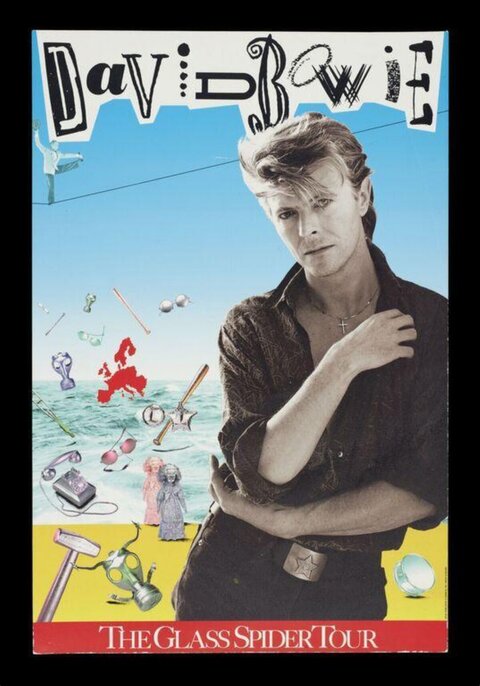 David Bowie Glass Spider Tour Poster